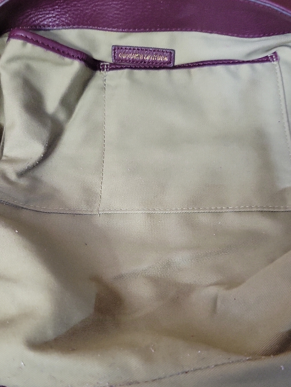 G.I.L.I. Purple Leather Fringe Shoulder Bag with Gold Hardware - Picture 4 of 6